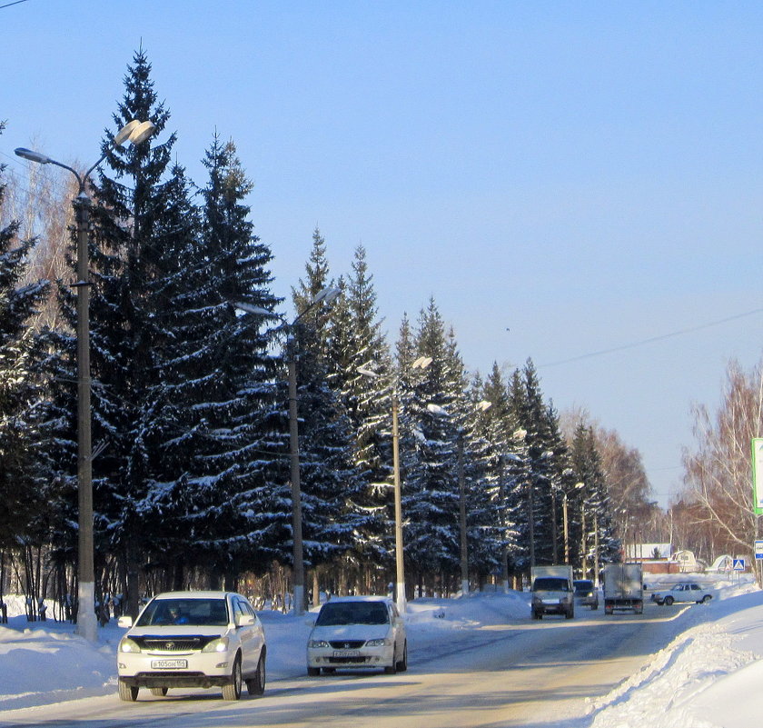 Моя улица. -35 градусов . Сибирь . - Мила Бовкун