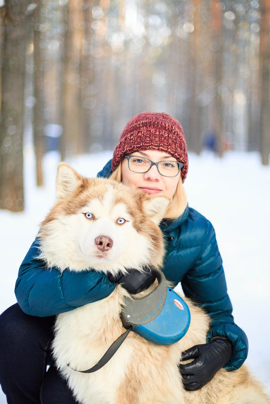 Siberian Husky и мама - Ekaterina Kuznecova