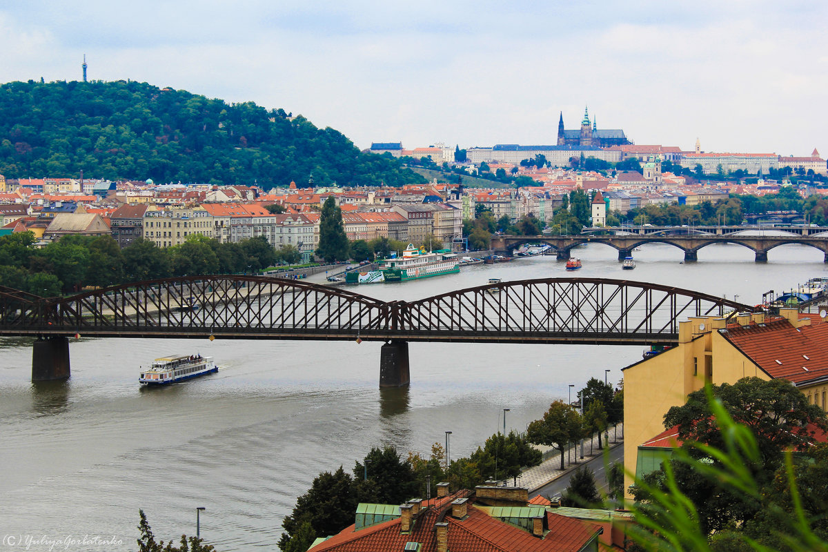 Чехия. Вышеград. Вид на Прагу - Юлия Горбатенко