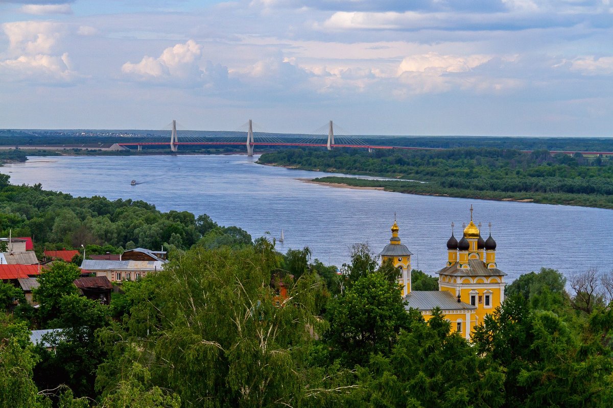 Муром. Вид на Оку и мост - Дмитрий Сиялов