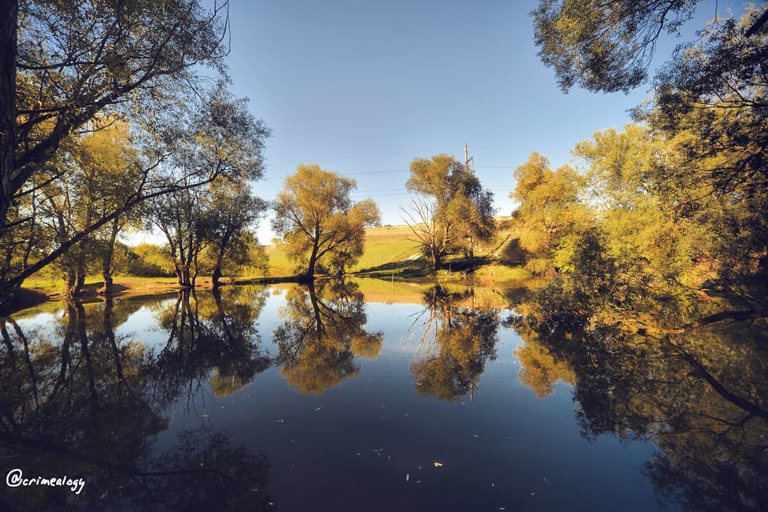 Второе небо осени... Озеро в балке Тубай... The second sky of autumn... Lake in a gully Tubai... - Сергей Леонтьев