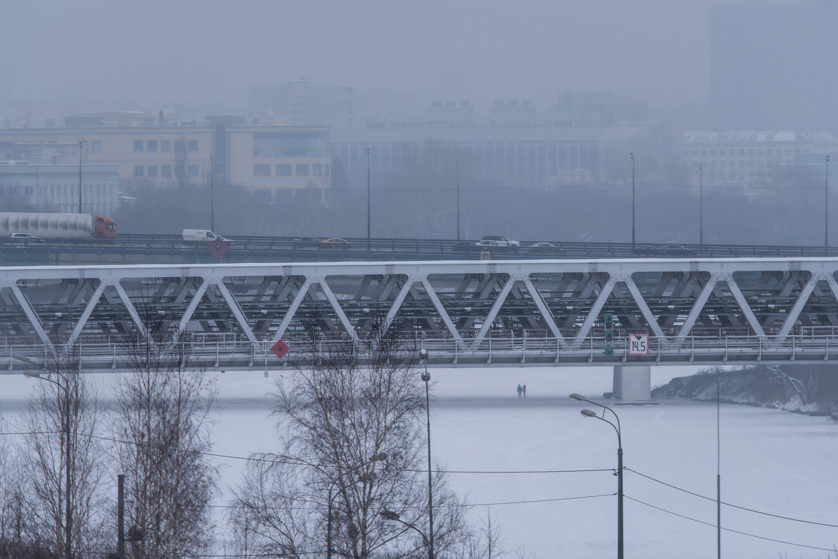 Москва-река и МКАД. - Владимир Безбородов