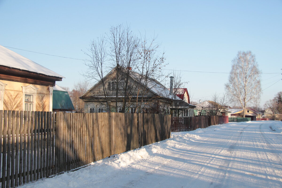 Зима в деревне. - Маргарита ( Марта ) Дрожжина