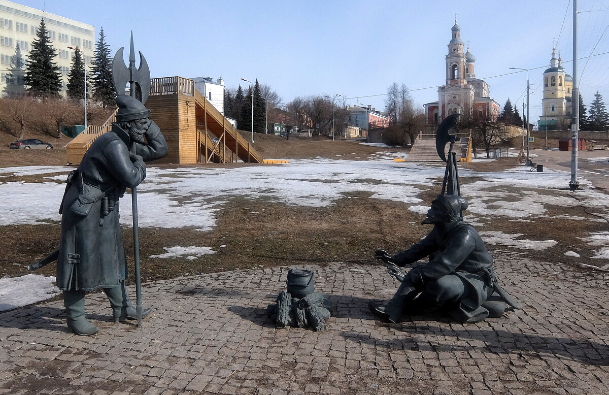 Задушевный разговор у костерка. - Люба 