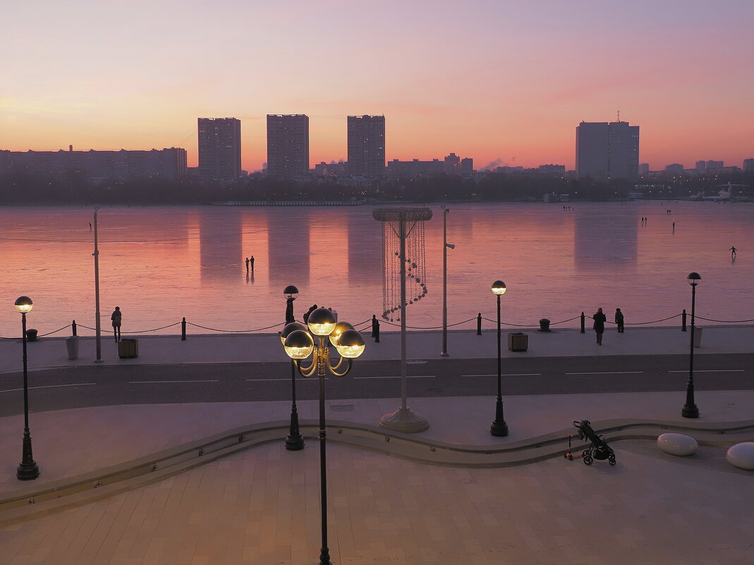 Закат на Химкинском водохранилище. - Евгений Седов Закат на Химкинском водохранилище. - Евгений Седов