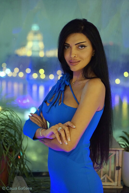 На мосту Багратион вечером. - Саша Бабаев На мосту Багратион вечером. - Саша Бабаев