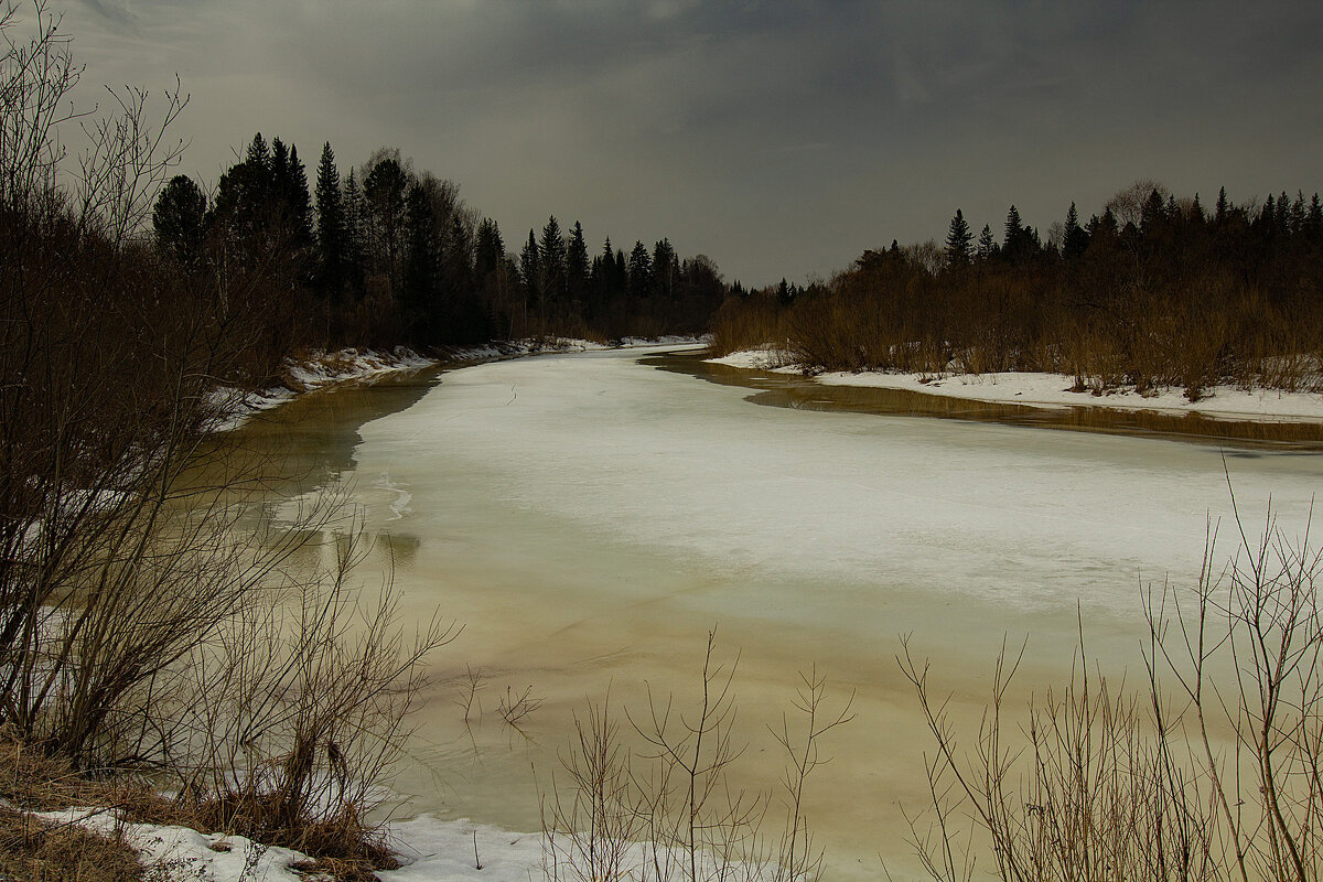 Ледоход на реке Кемчуг - Владимир Кириченко