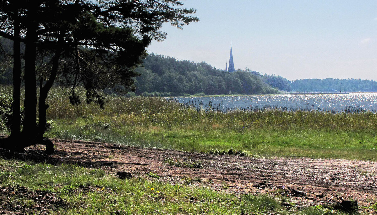 Пейзаж с кирхой - Александр Ильчевский 
