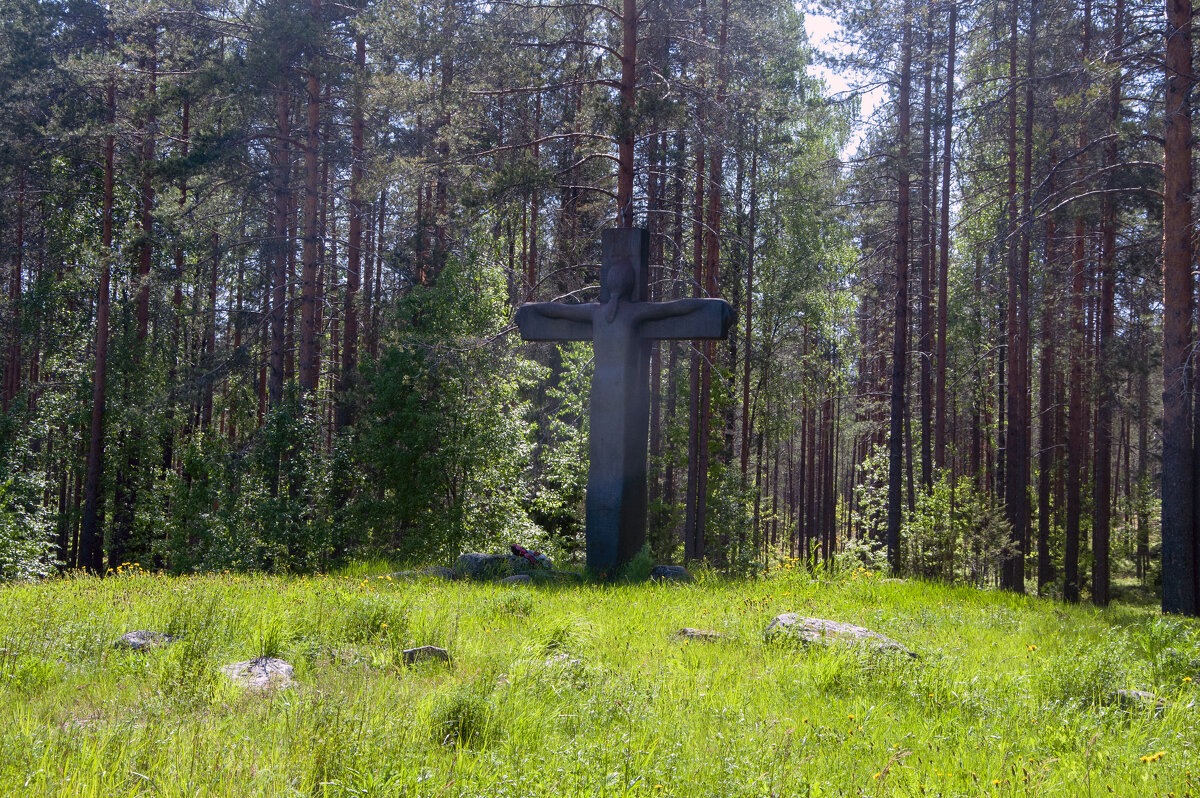 Крест скорби. Памятник погибшим в советско-финской войне 1939 — 1940 гг в урочище Питкякангас - Gen 