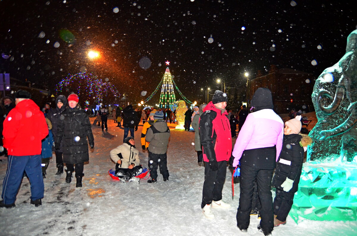 В ледовом городке. - Михаил. 