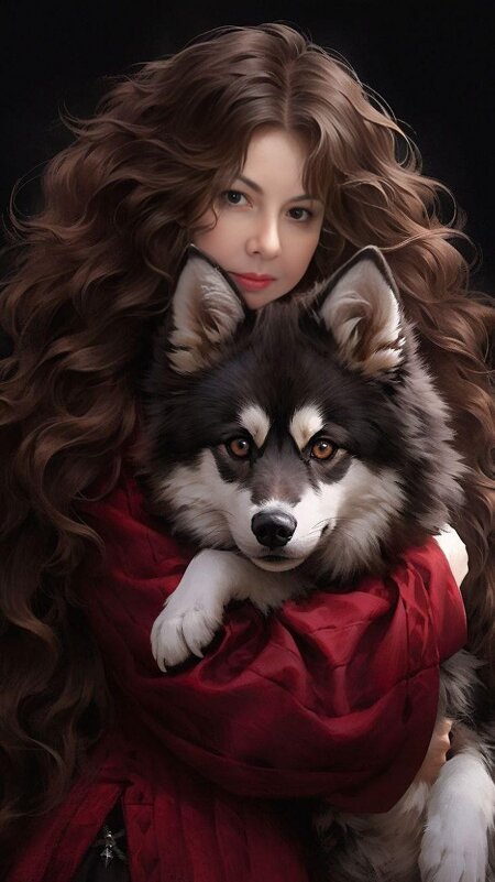 Девушка с собакой - Ольга 