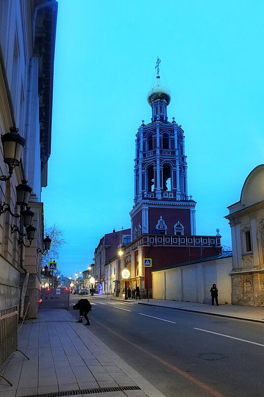Колокольня Высоко-Петровского монастыря. - Татьяна Помогалова Колокольня Высоко-Петровского монастыря. - Татьяна Помогалова