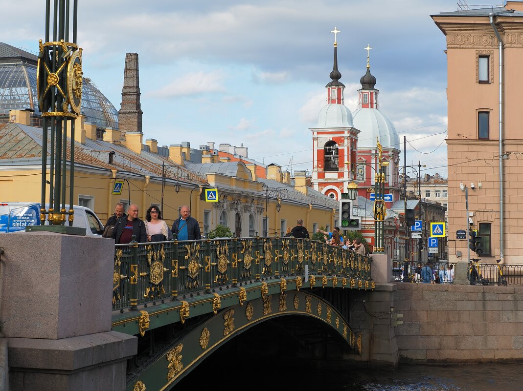 Из прогулки по Санкт-Петербургу, Пантелеймоновский мост через реку Фонтанка. - Евгений Седов