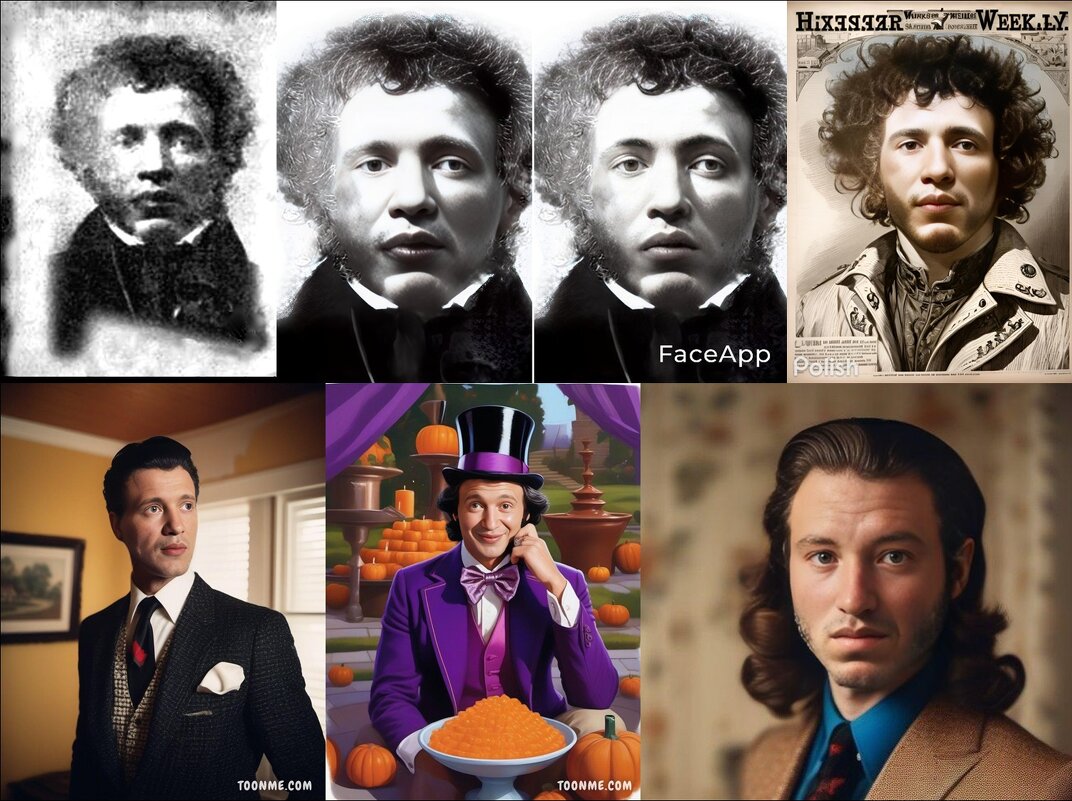 Ретушь фото Пушкина - Екатерина Панова Ретушь фото Пушкина - Екатерина Панова