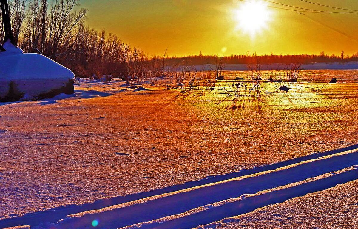 Январь...Закатный свет солнца! - Владимир 