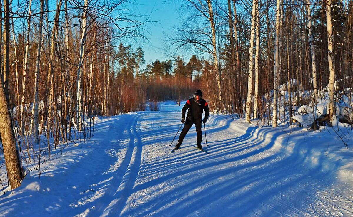 Февраль...В одиночку за рекордом на лыжне! - Владимир 