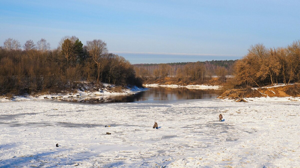 Рыбаки на Днепре - Милешкин Владимир Алексеевич 