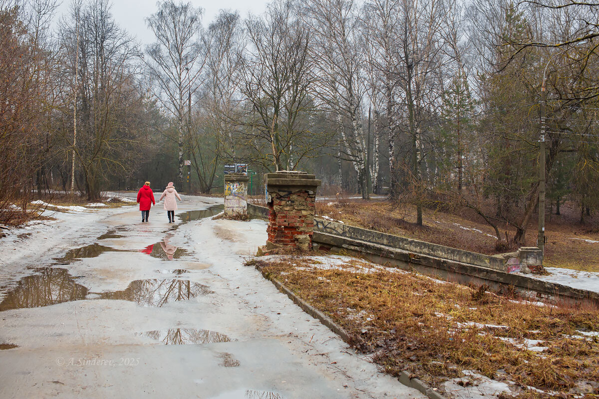 Прогулка в городском парке весной - Александр Синдерёв