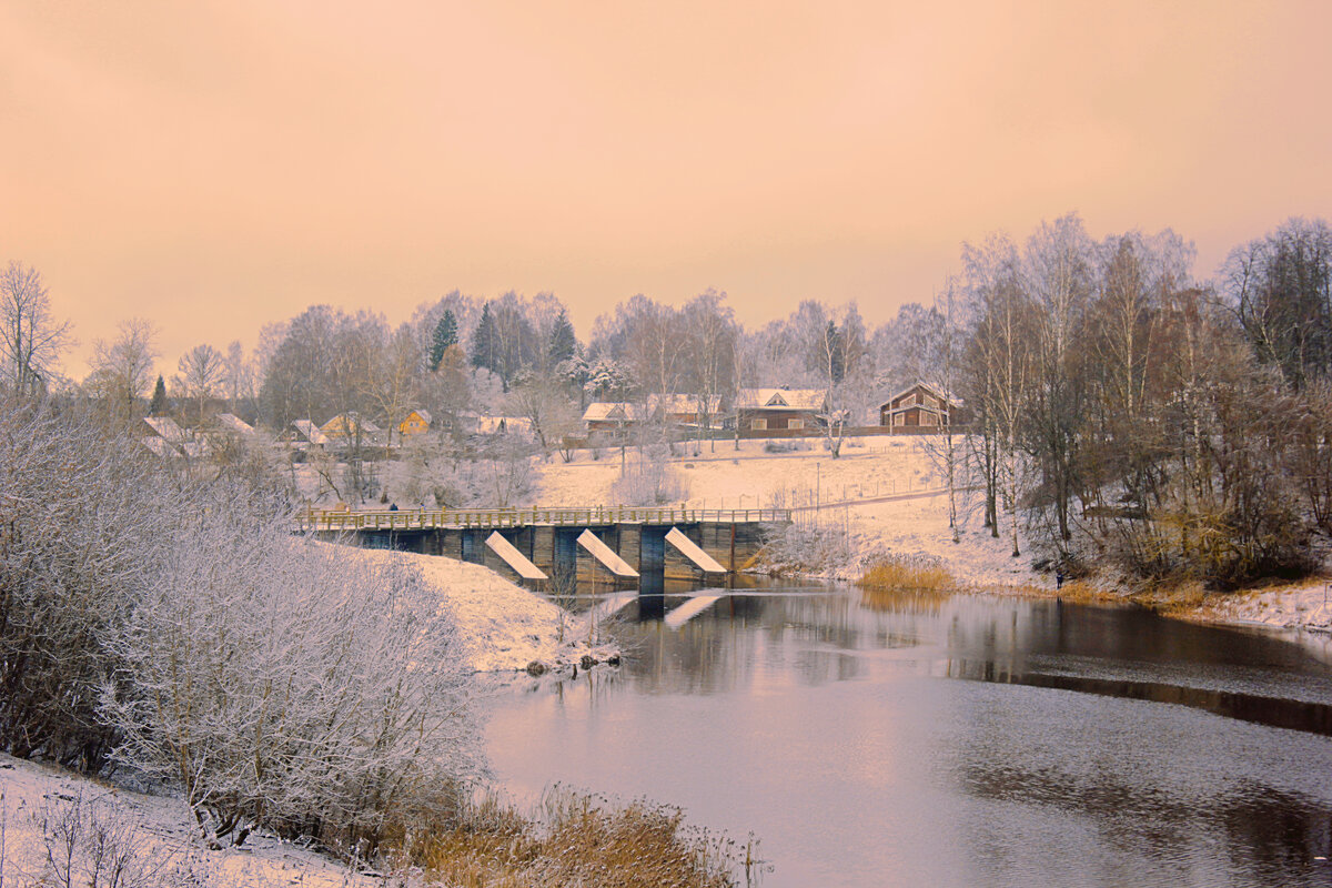 Зимний день на реке - Сергей Кочнев