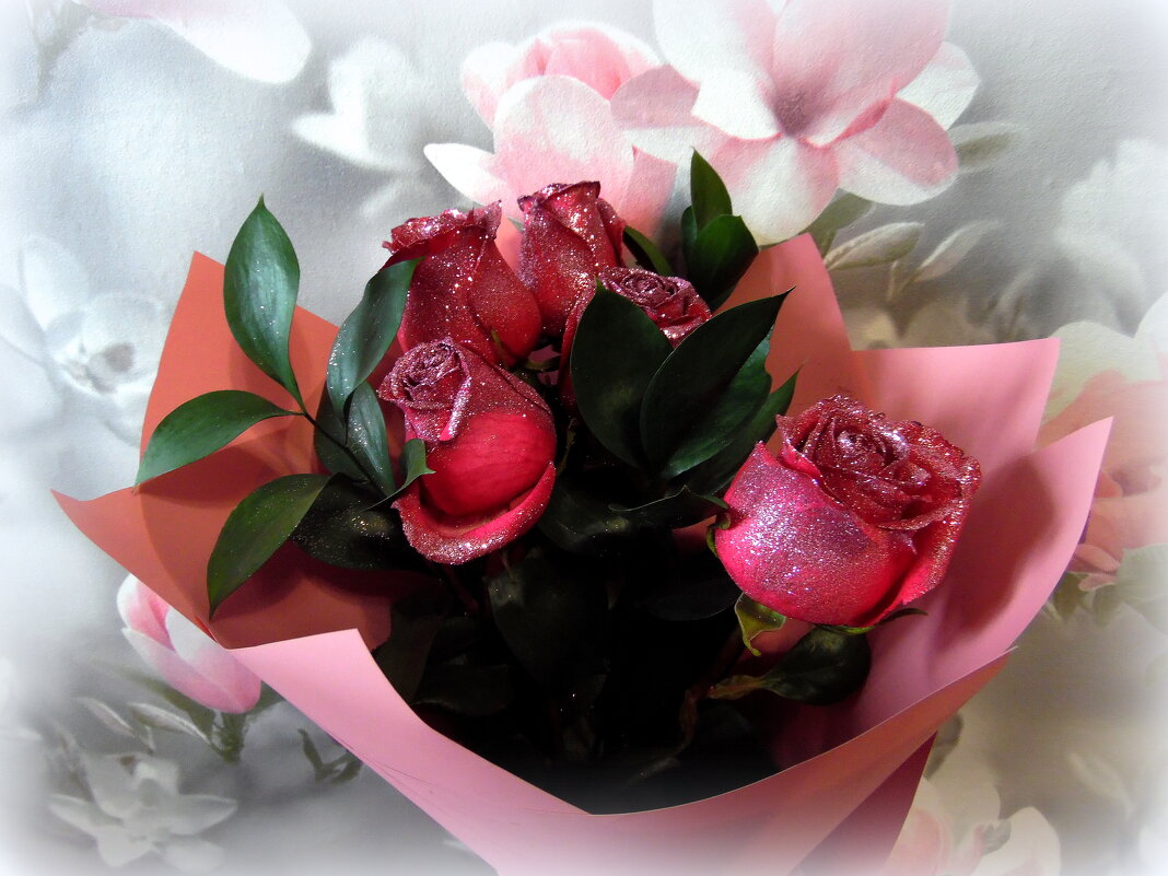 Букетик алых роз. - nadyasilyuk Вознюк Букетик алых роз. - nadyasilyuk Вознюк