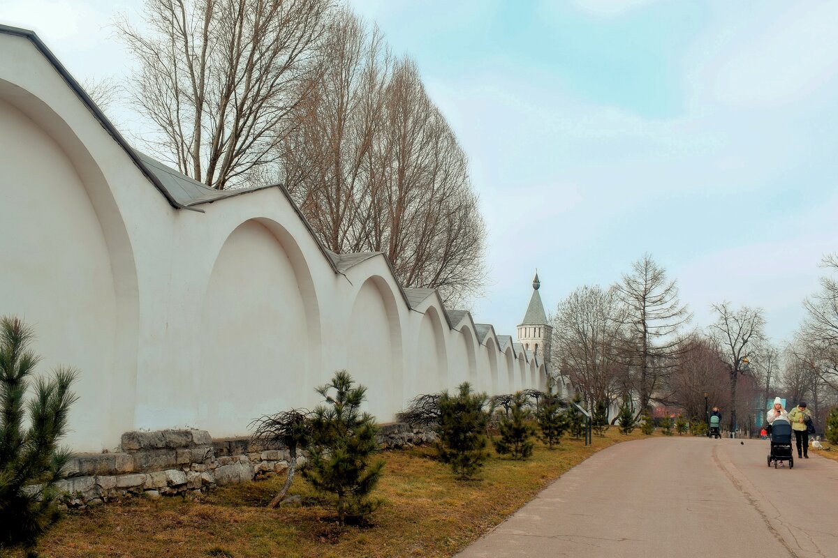 Аллея памяти вдоль монастырской стены. - Татьяна Помогалова Аллея памяти вдоль монастырской стены. - Татьяна Помогалова