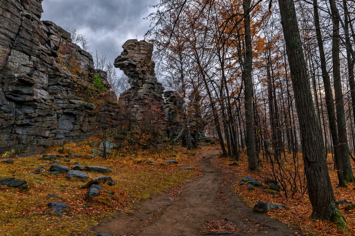 Хмурое утро на уральской тропе. - Юрий кот
