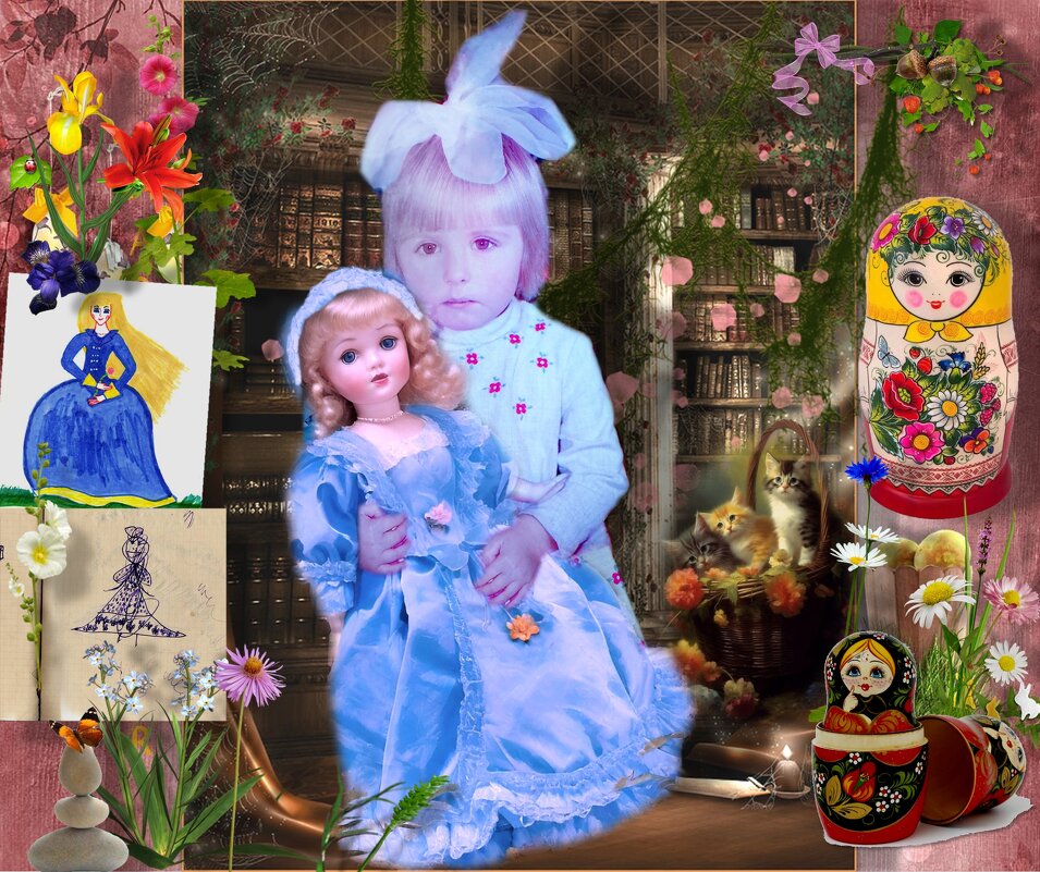 Девочка Катюша с куклой. - Екатерина Панова