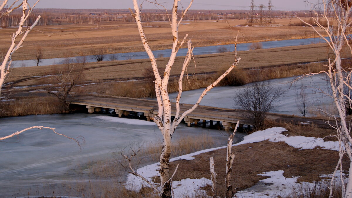 Март,вид на местную речку. - сергей ермошкин Март,вид на местную речку. - сергей ермошкин