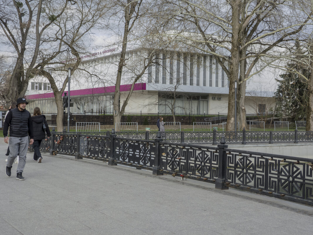 Мост  и здание музучилища  имени Чайковского - Валентин Семчишин