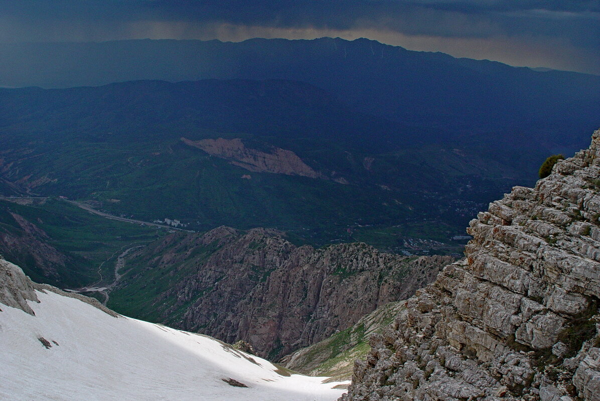 ПРОГУЛКА НА БОЛЬШОЙ ЧИМГАН 3300м, с вершины. - Виктор Осипчук