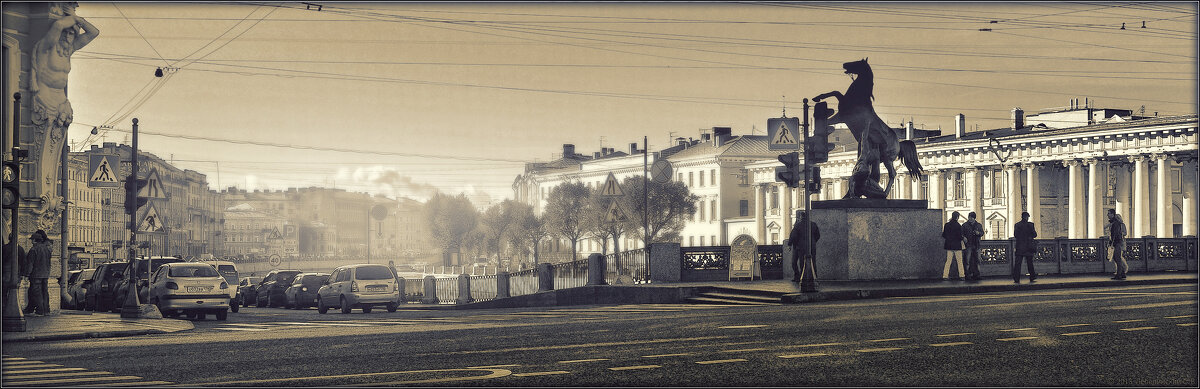 My magic Petersburg_00505 Аничков мост. Невский проспект - Станислав Лебединский