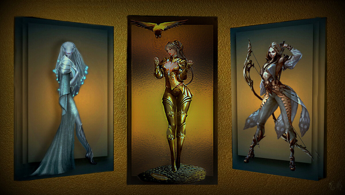 триптих  Амазонки - Е.М. ***