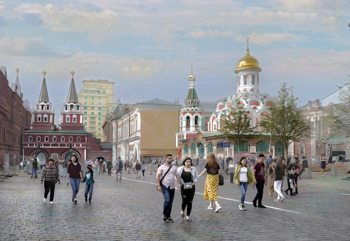 Москва. Красная площадь. - В и т а л и й .... Л а б з о'в