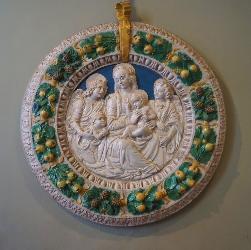 Мастерская делла Роббиа / Мадонна с младенцем и святыми / XV в - zavitok *