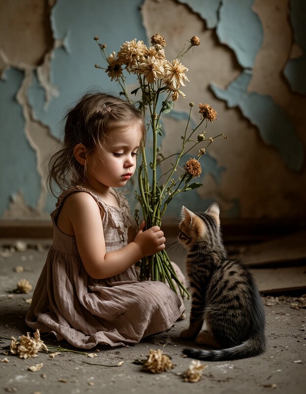 Детский портрет в Dirty style 2 - дмитрий мякин