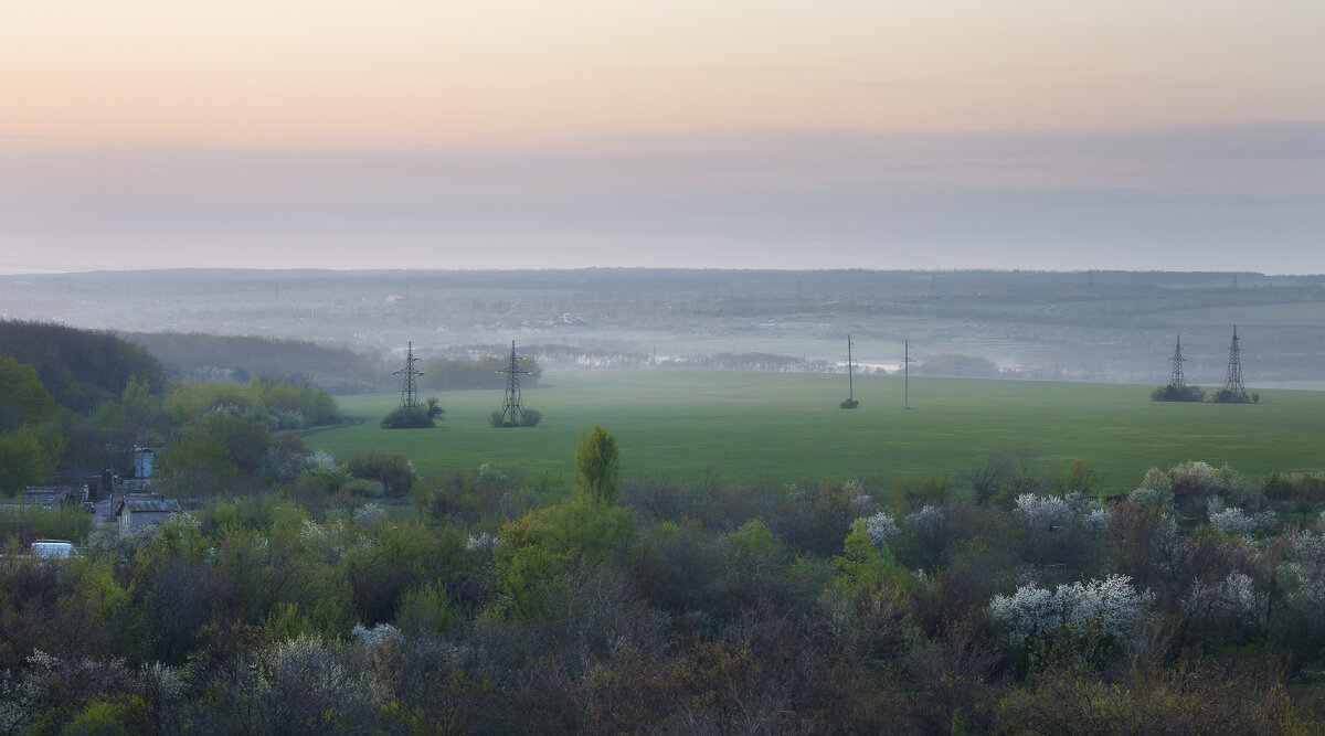 ... туманное утро. - Сергей Лысенко