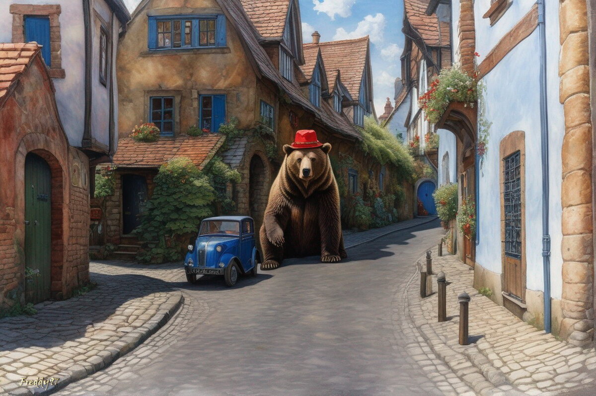 А где ещё по улицам медведи ходят?! - Freddy 97