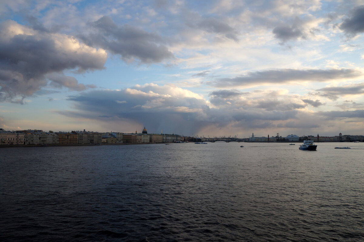 вид с Троицкого моста на Дворцовую набережную - zavitok *