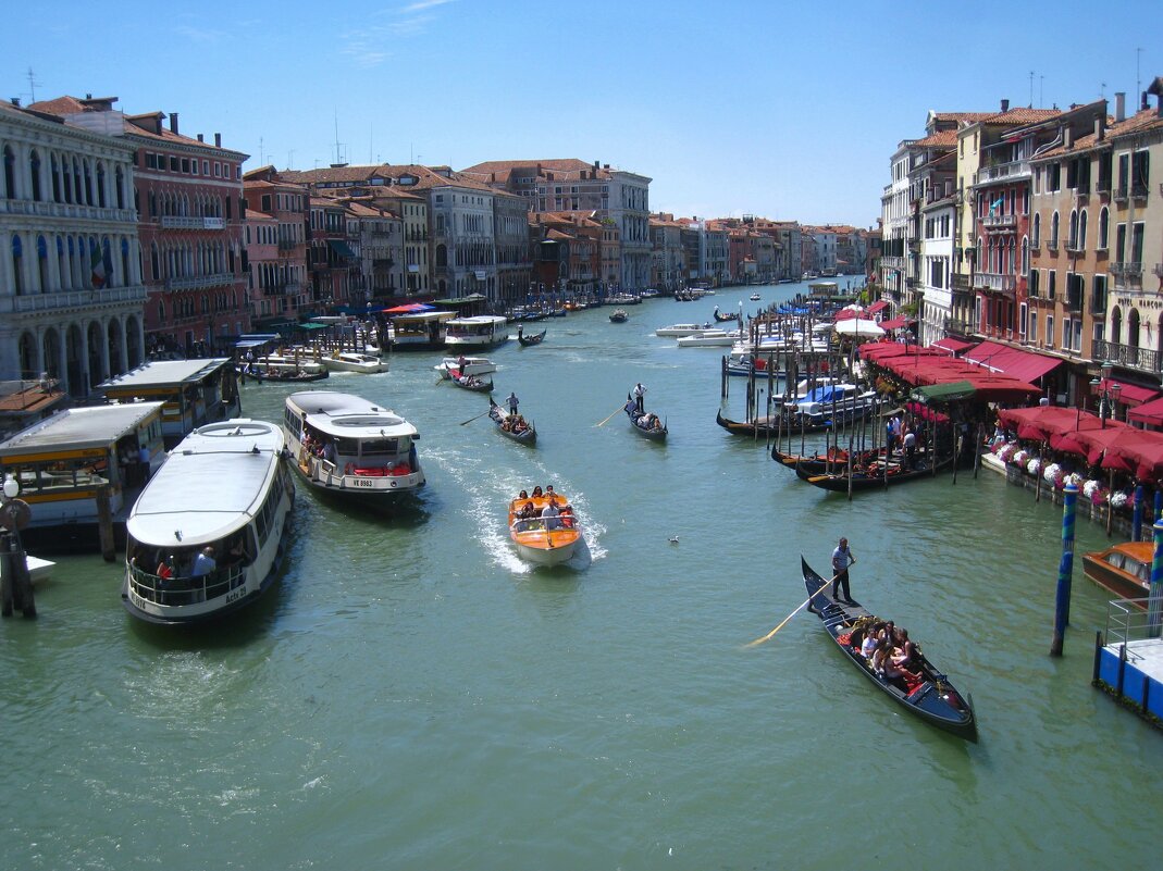 Трафик на Большом канале Венеции. - unix (Илья Утропов) Трафик на Большом канале Венеции. - unix (Илья Утропов)