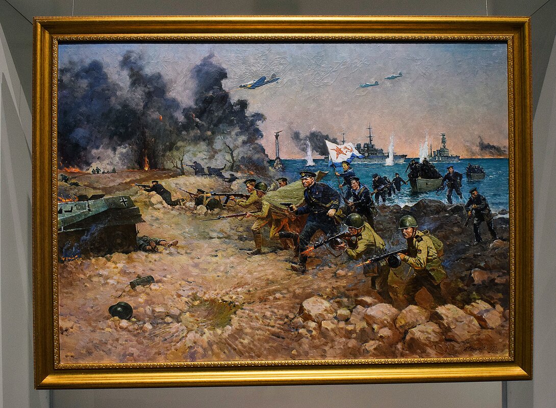 "Моряки-черноморцы в боях за освобождение Севастополя," - Алексей Семёнов, 2009 год.- - Татьяна Помогалова "Моряки-черноморцы в боях за освобождение Севастополя," - Алексей Семёнов, 2009 год.- - Татьяна Помогалова