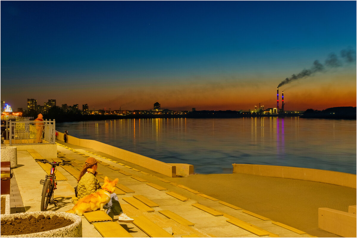 Вечер на набережной Томи.. - Алексей Мезенцев Вечер на набережной Томи.. - Алексей Мезенцев