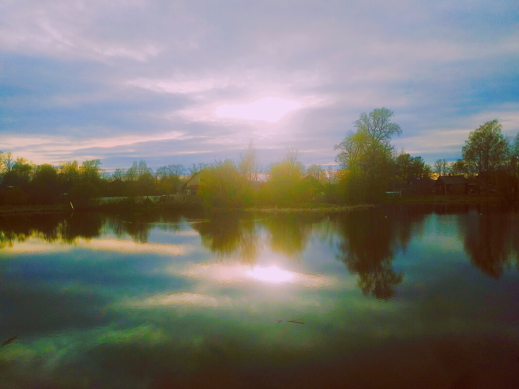 Весений вечер на озере - Сергей Кочнев