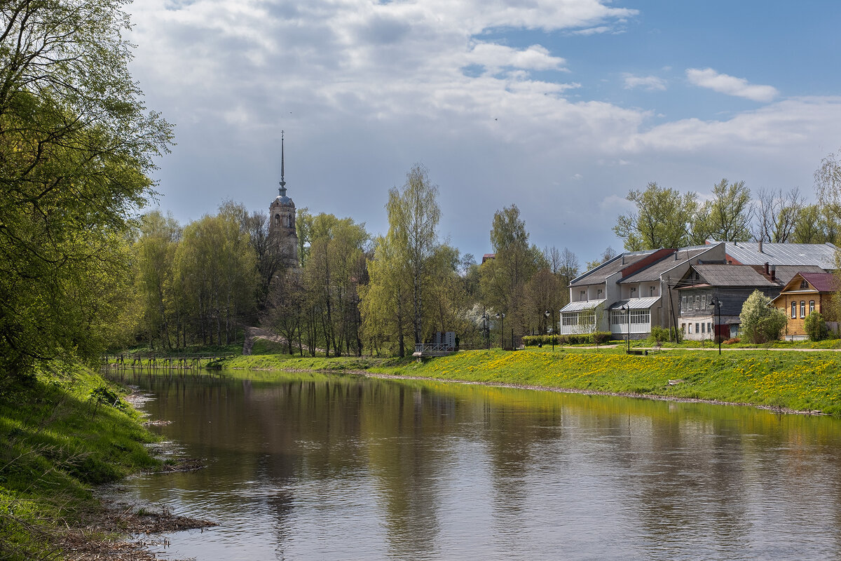 Весна в Кашине. Речка Кашенка - Galina Весна в Кашине. Речка Кашенка - Galina