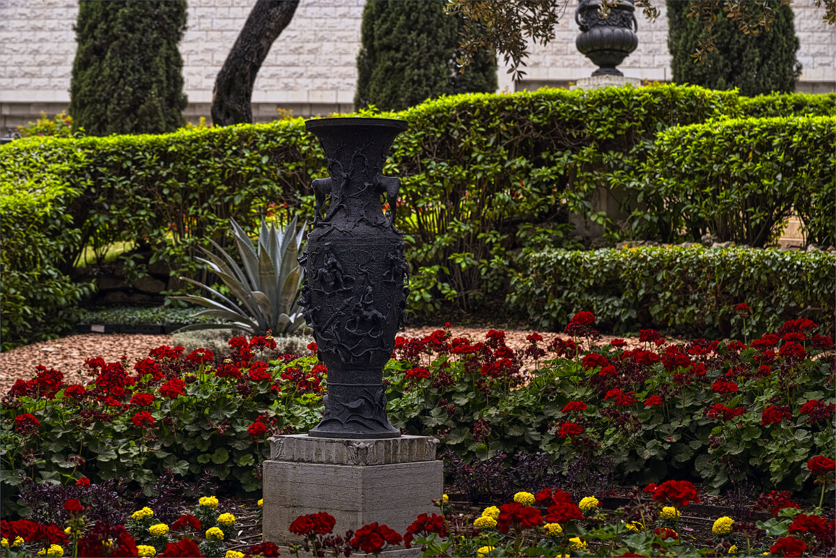 Хайфа,  Бахайские сады  Ваза 2025г - ujgcvbif 