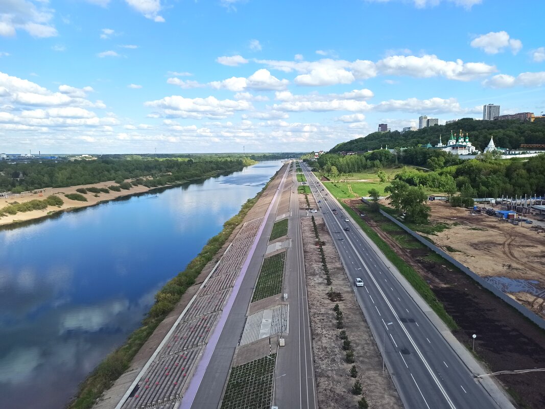 Вид из кабинки канатной дороги, Н. Новгород - svk * Вид из кабинки канатной дороги, Н. Новгород - svk *