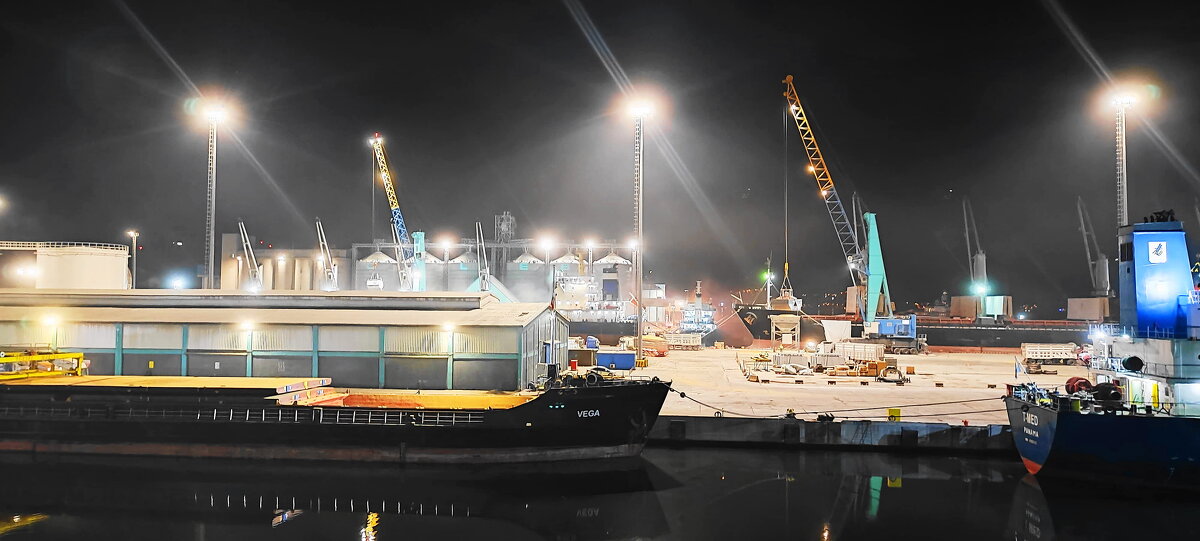 Ночью в порту Бандырма. - Александр Владимирович Никитенко