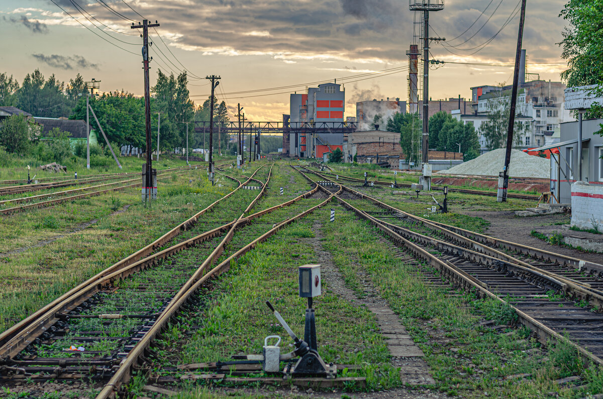Бесконечность железнодорожных путей завораживает. - Александр Филатов Бесконечность железнодорожных путей завораживает. - Александр Филатов