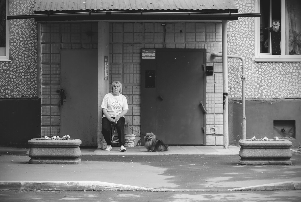 Дама с собачкой и соглядатай (чб) - Сергей Царёв Дама с собачкой и соглядатай (чб) - Сергей Царёв