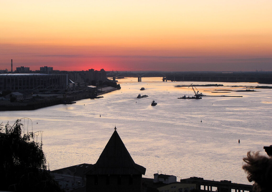 Место впадения Оки в Волгу (вид из Кремля) - Александр Ильчевский Место впадения Оки в Волгу (вид из Кремля) - Александр Ильчевский