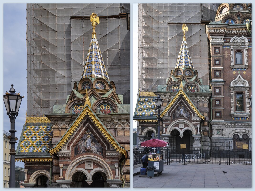 Мозаика на фасадах Спаса на Крови - Татьяна Машошина